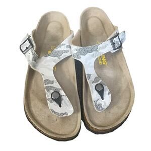 Viking Sandals Women's Size 9 White Camo Soft Footbed‎ Sandals